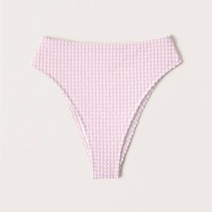 Abercrombie and Fitch Pink Gingham Bathing Suit Bottom